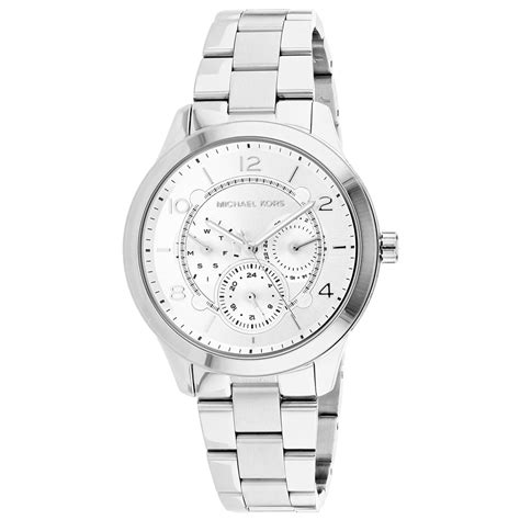 michael kors runway mk6587 watches silver one size|Oversized Slim Runway Silver.